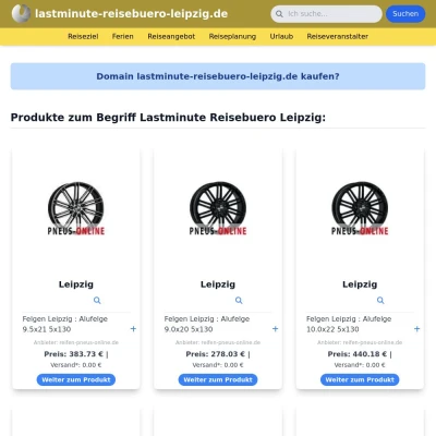 Screenshot lastminute-reisebuero-leipzig.de