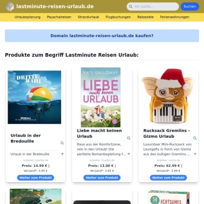 Screenshot lastminute-reisen-urlaub.de