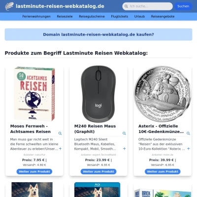 Screenshot lastminute-reisen-webkatalog.de