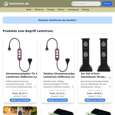 Screenshot laststrom.de