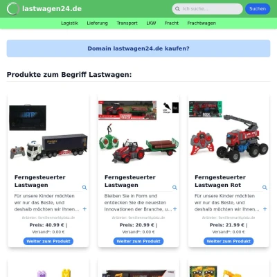 Screenshot lastwagen24.de