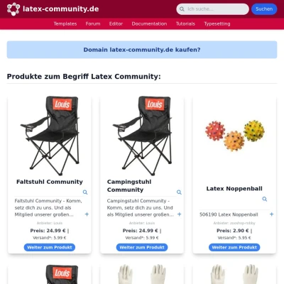 Screenshot latex-community.de