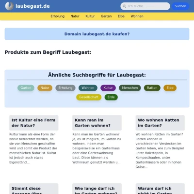 Screenshot laubegast.de