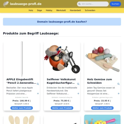 Screenshot laubsaege-profi.de