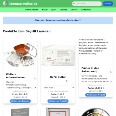 Screenshot lauenau-online.de