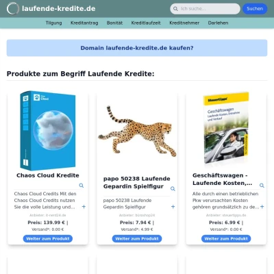 Screenshot laufende-kredite.de