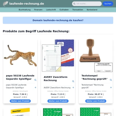 Screenshot laufende-rechnung.de