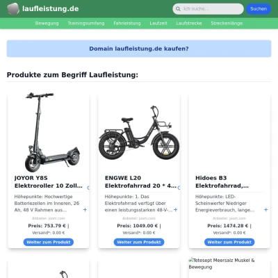 Screenshot laufleistung.de
