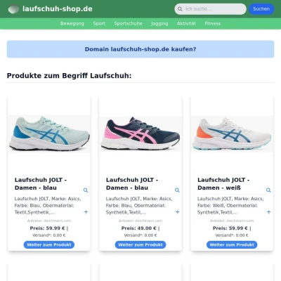 Screenshot laufschuh-shop.de