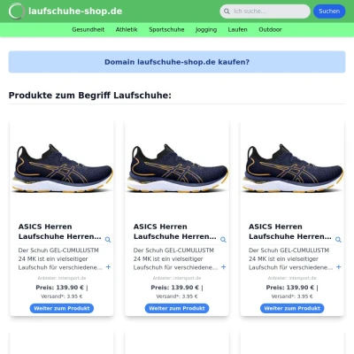 Screenshot laufschuhe-shop.de