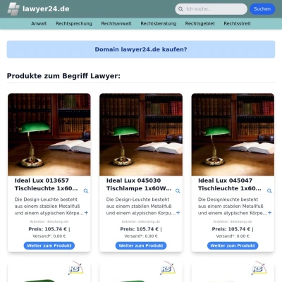 Screenshot lawyer24.de