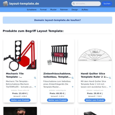 Screenshot layout-template.de