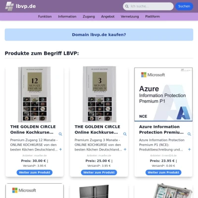 Screenshot lbvp.de