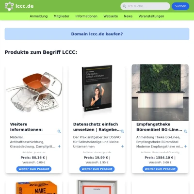 Screenshot lccc.de