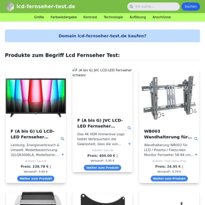 Screenshot lcd-fernseher-test.de