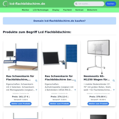 Screenshot lcd-flachbildschirm.de