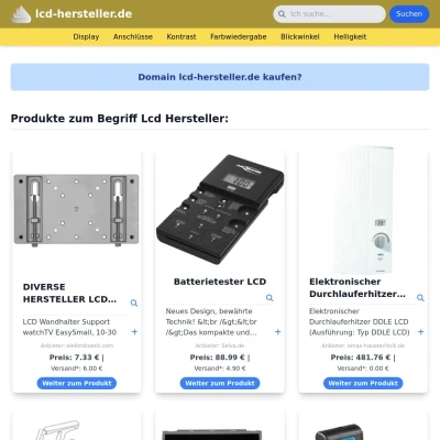 Screenshot lcd-hersteller.de