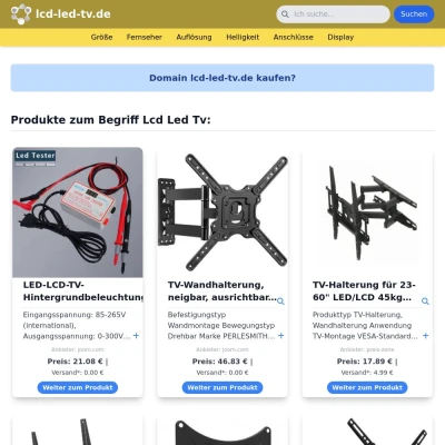 Screenshot lcd-led-tv.de