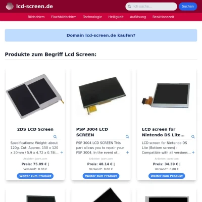 Screenshot lcd-screen.de