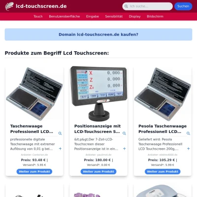 Screenshot lcd-touchscreen.de