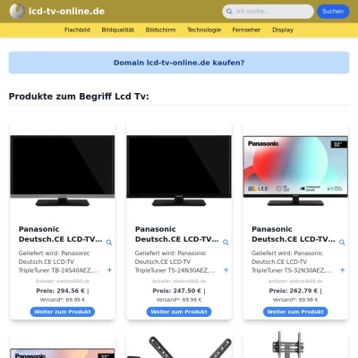 Screenshot lcd-tv-online.de