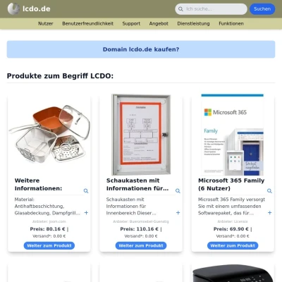 Screenshot lcdo.de