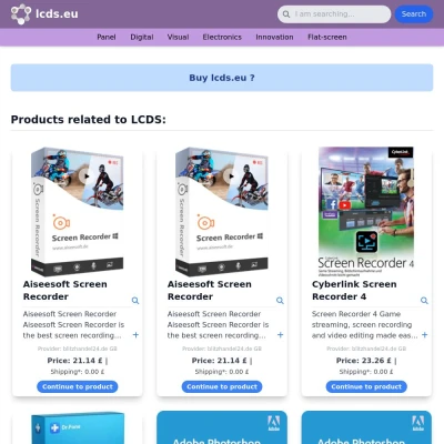 Screenshot lcds.eu