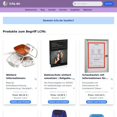Screenshot lcfa.de
