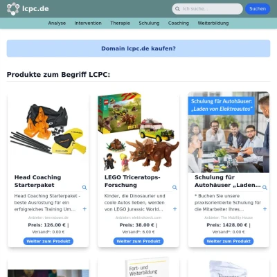 Screenshot lcpc.de