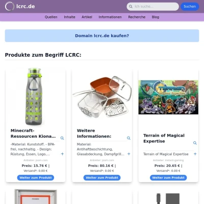 Screenshot lcrc.de