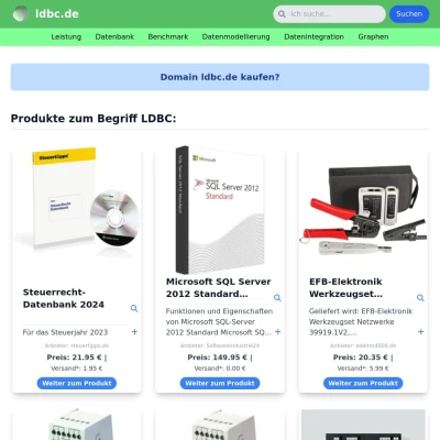 Screenshot ldbc.de
