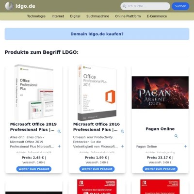 Screenshot ldgo.de