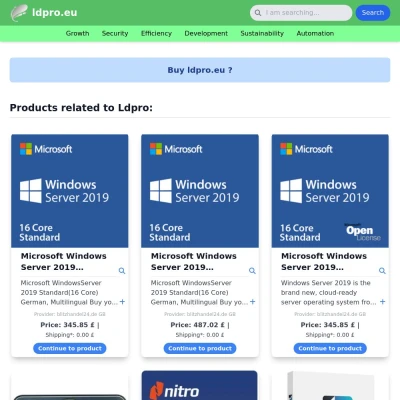 Screenshot ldpro.eu