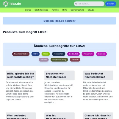 Screenshot ldsz.de