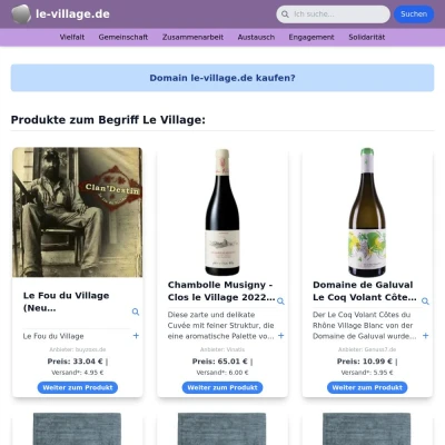 Screenshot le-village.de