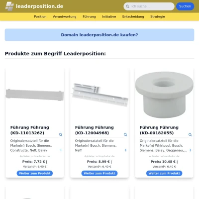 Screenshot leaderposition.de