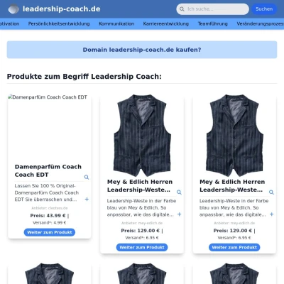 Screenshot leadership-coach.de