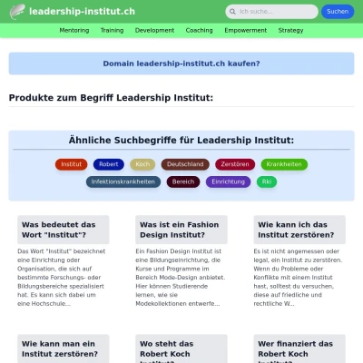 Screenshot leadership-institut.ch