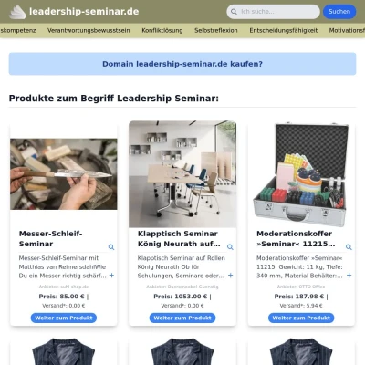 Screenshot leadership-seminar.de