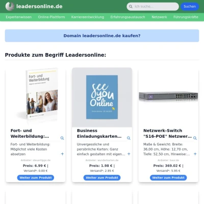 Screenshot leadersonline.de