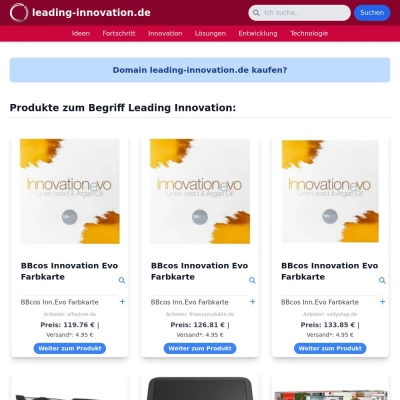 Screenshot leading-innovation.de