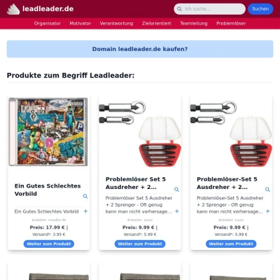 Screenshot leadleader.de