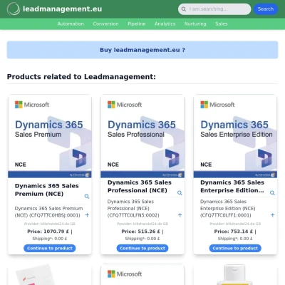 Screenshot leadmanagement.eu