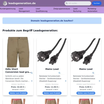 Screenshot leadsgeneration.de