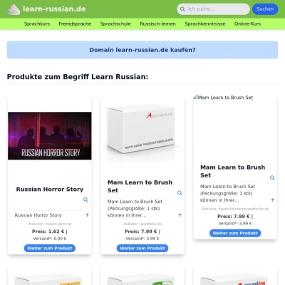 Screenshot learn-russian.de