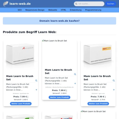 Screenshot learn-web.de