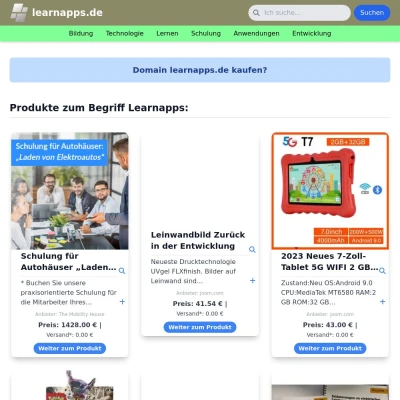 Screenshot learnapps.de