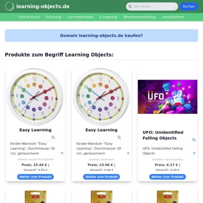 Screenshot learning-objects.de