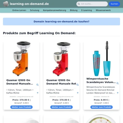 Screenshot learning-on-demand.de