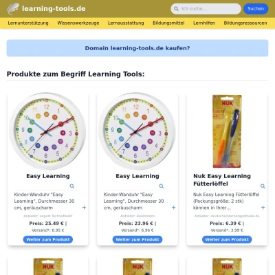 Screenshot learning-tools.de